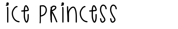 Ice Princess font preview