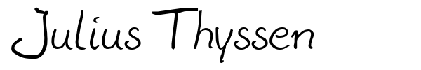 Julius Thyssen fuente