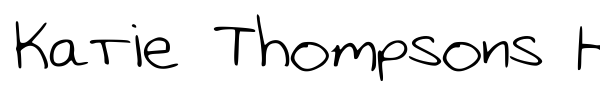 Katie Thompsons Handwriting fuente