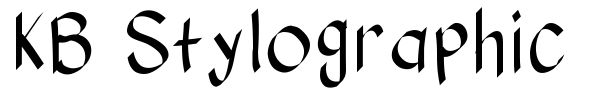 KB Stylographic fuente
