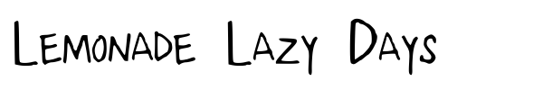 Lemonade Lazy Days fuente