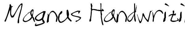 Magnus Handwriting fuente