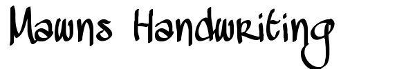 Mawns Handwriting fuente
