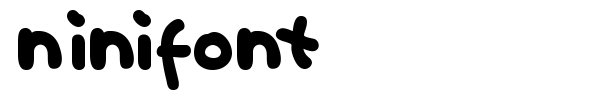 Ninifont font preview