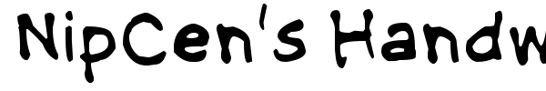 NipCen's Handwriting fuente