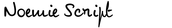 Noemie Script fuente