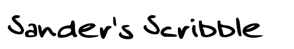 Sander's Scribble fuente