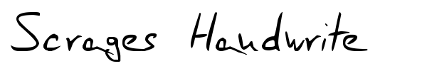 Scrages Handwrite fuente