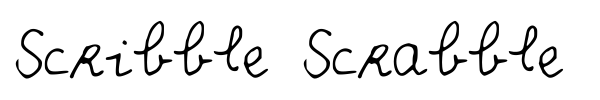 Scribble Scrabble fuente