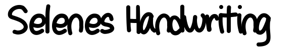 Selenes Handwriting fuente