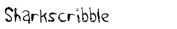 Sharkscribble font preview