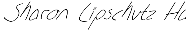 Sharon Lipschutz Handwriting fuente