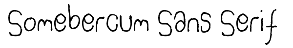 Somebercum Sans Serif fuente