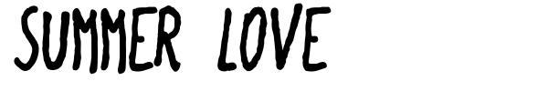 Summer Love font preview