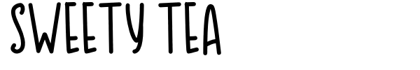 Sweety Tea font preview