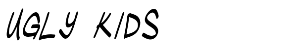 Ugly Kids font preview