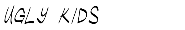 Ugly Kids font preview