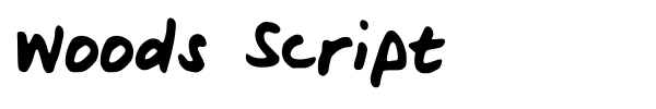Woods Script fuente