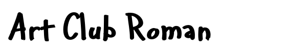 Art Club Roman font preview