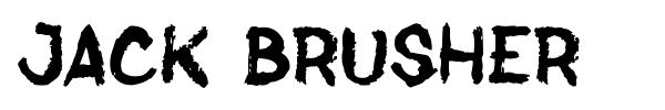 Jack Brusher font preview