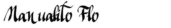 Manualito Flo font preview