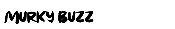 Murky Buzz font preview