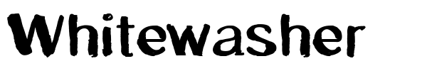 Whitewasher font preview