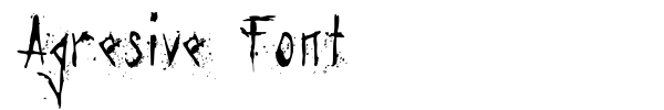 Agresive Font fuente