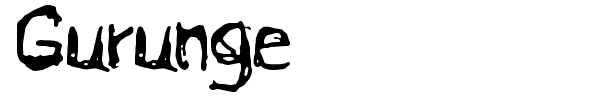 Gurunge font preview