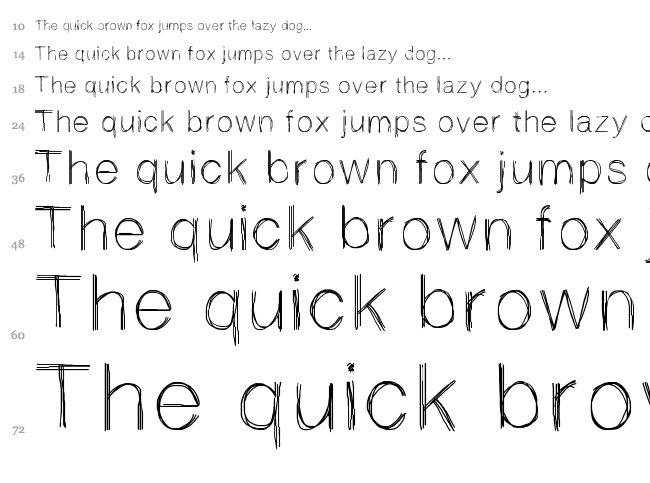 Sketchtica font waterfall