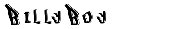 BillyBoy font preview