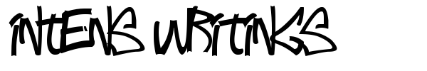 Intens Writings font preview