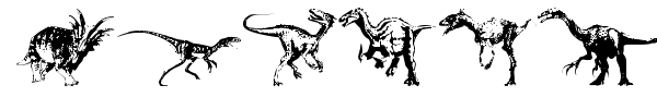 Dinosaurs font preview