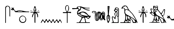 Yiroglyphics font preview