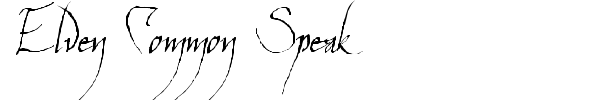 Elven Common Speak fuente