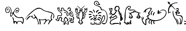 SL Zodiac Icons fuente