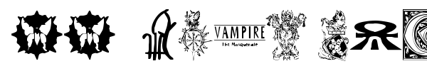WW Vampire Sigils font preview