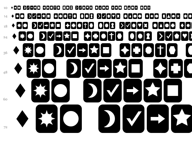 Cut Outs for 3D FX font waterfall