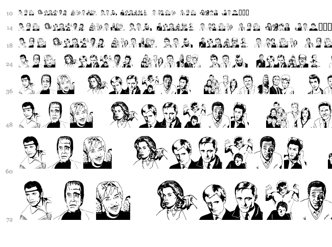 Quotidian font waterfall