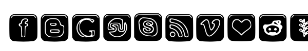 Social Font Icons fuente