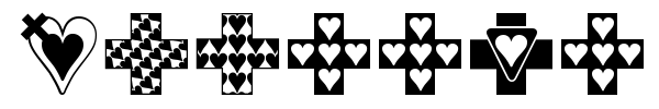 Crosses n Hearts font preview