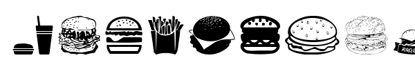 Hamburger font preview
