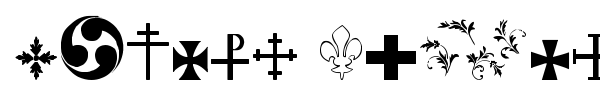 Symbol Crucifix font preview