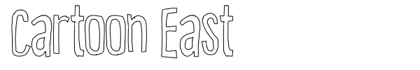Cartoon East font preview