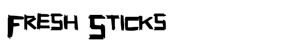 Fresh Sticks font preview