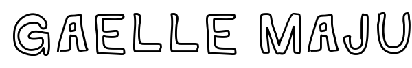 Gaelle Majuscule font preview