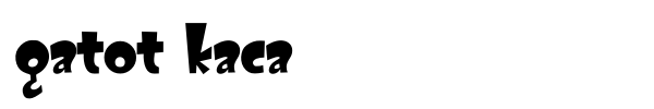 Gatot Kaca font preview