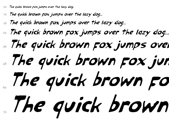 Ozymandias font waterfall