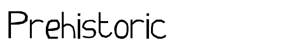 Prehistoric font preview