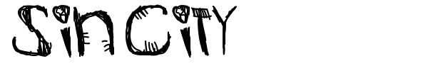 Sin City font preview